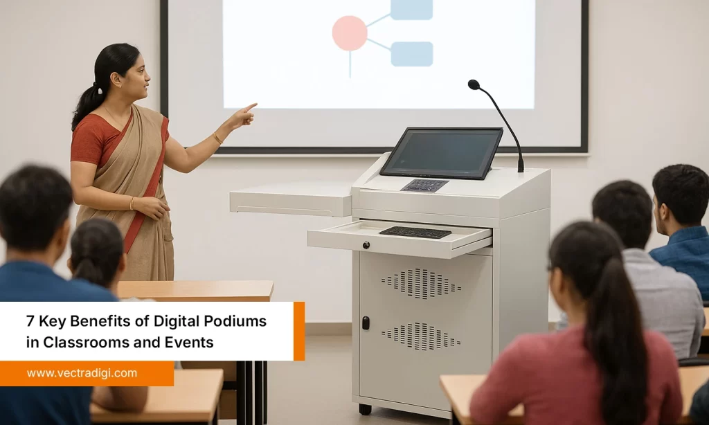 7 Key Benefits of Digital Podiums in Classrooms and Events