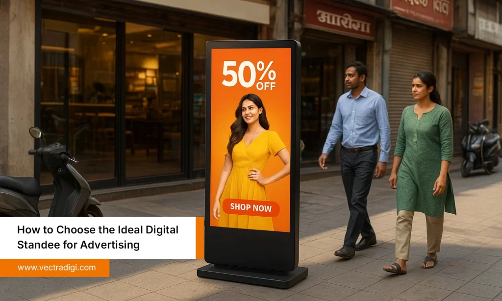 Sale Promotion with Ideal Digital Standee for Advertising