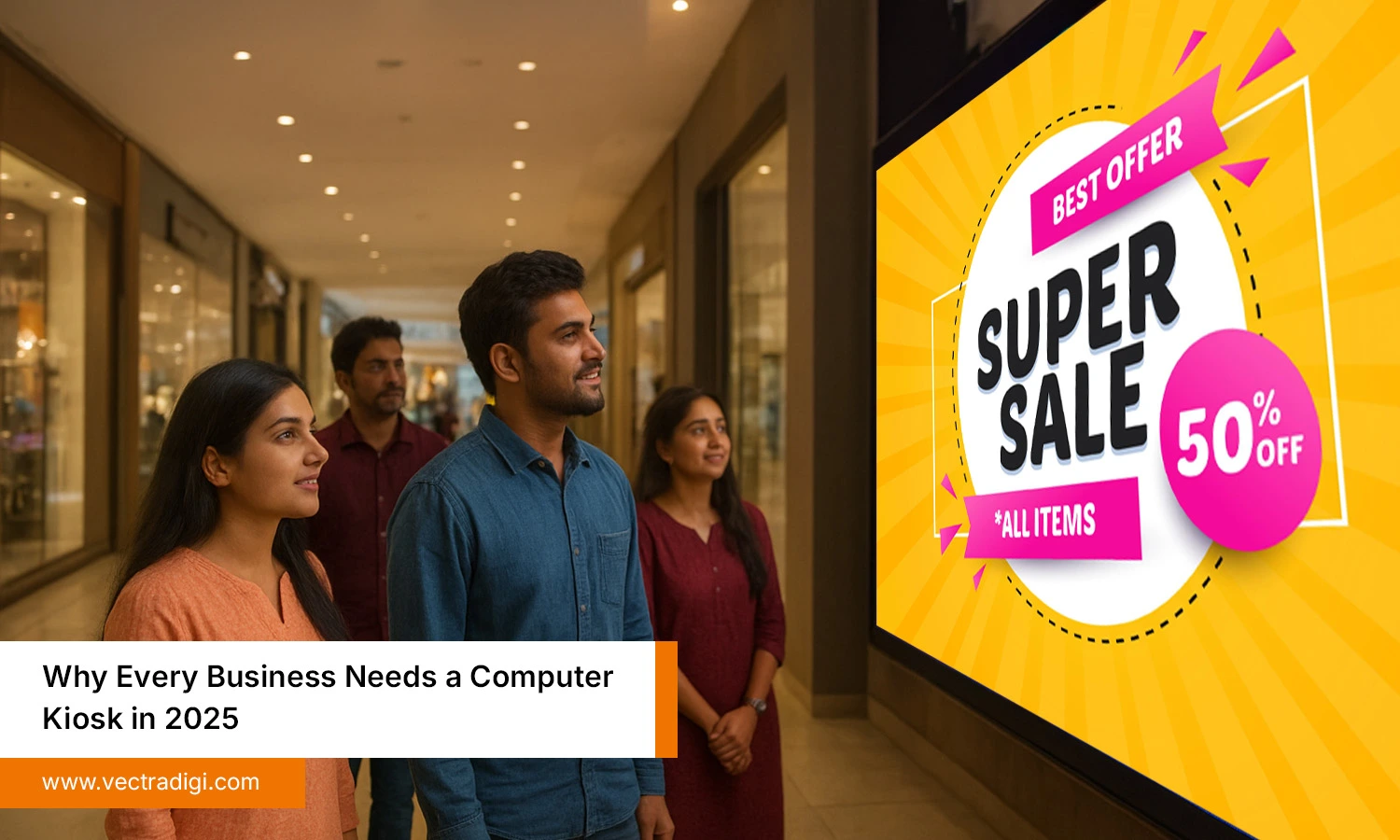 Customer Engaging with Active LED Display for Maximum Impact