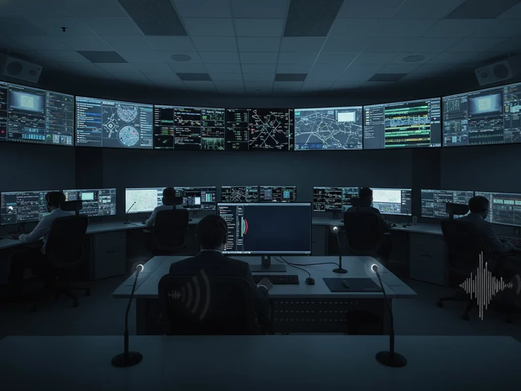 Sound system for control and command center ensuring clear communication