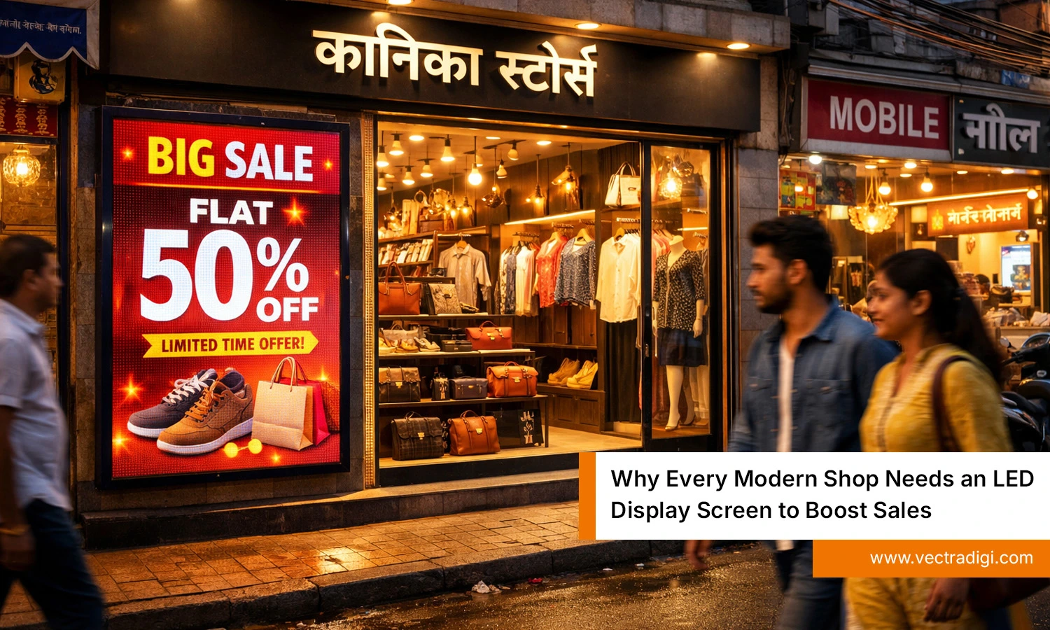 Sale Promotion using an outdoor led display screen for shop to boost sales