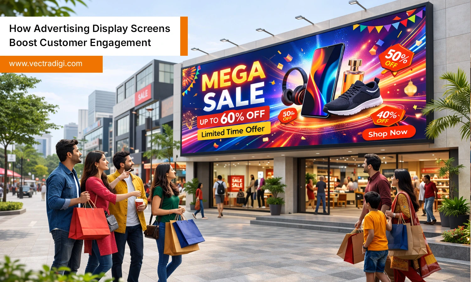Advertising Display Screens to Boost Customer Engagement