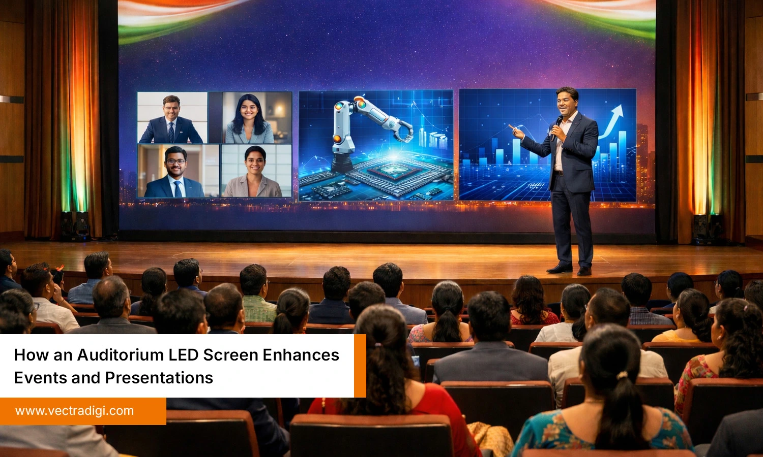 Auditorium LED Screen Enhances Events and Presentations