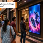 Retail Store advertising in outdoor using led display screen for shop