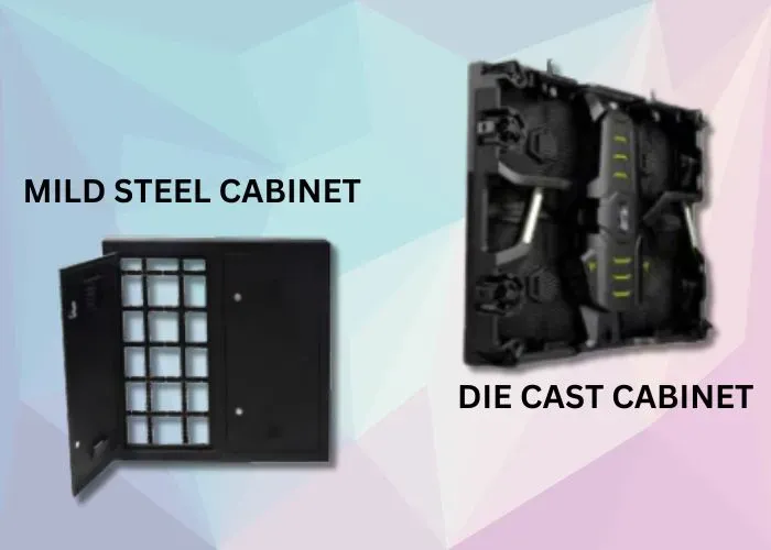 Active LED Display cabinet with modular components.